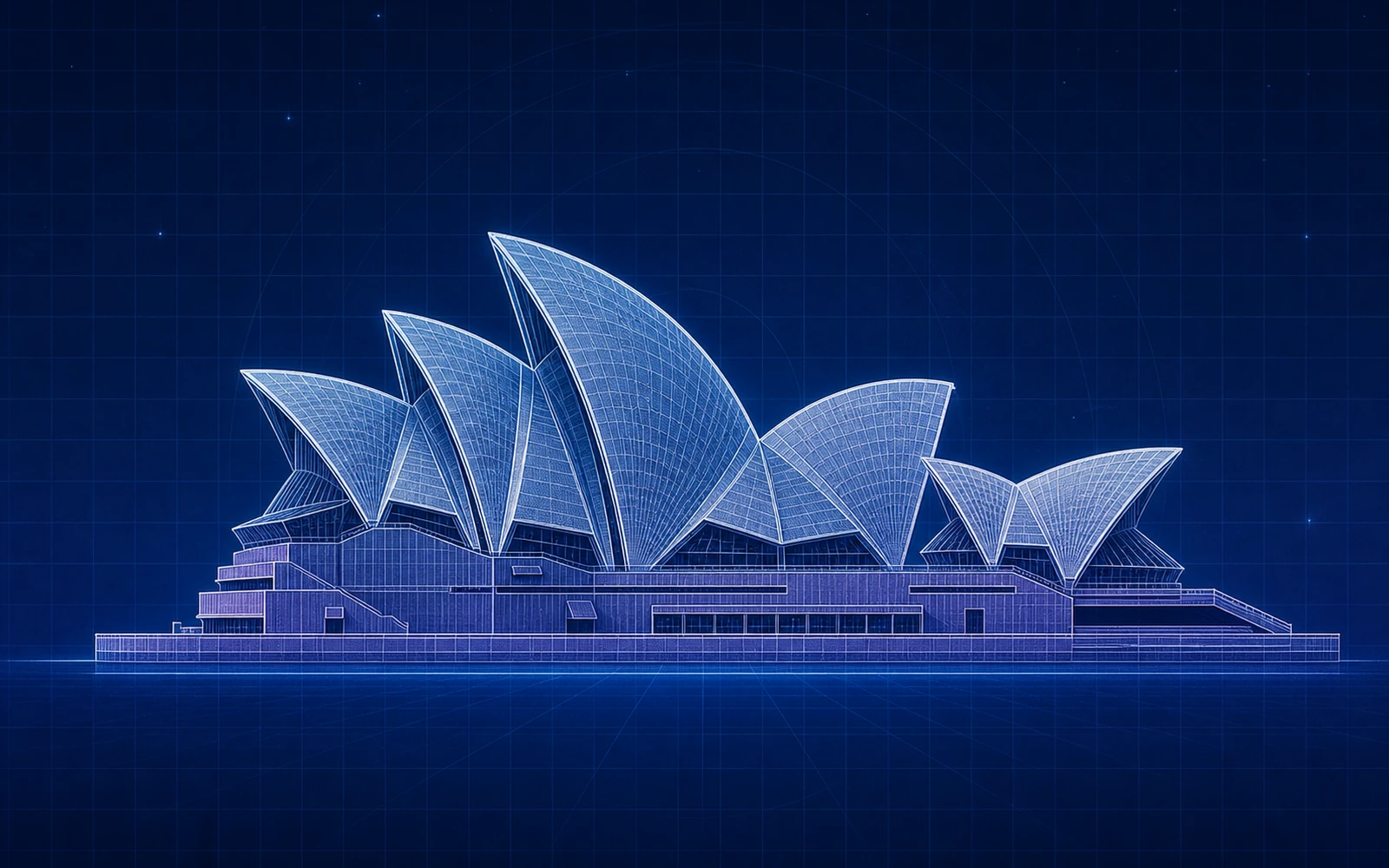 Spectra illustration of Sydney Opera House, Sydney.
